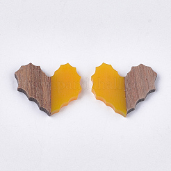 Cabochon in resina e legno di noce&nbsp;RESI-S358-89F