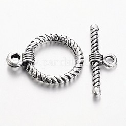 Chiusure toggle di sitle tibetano&nbsp;TIBE-2099-AS-NR