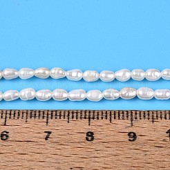 Natürliche kultivierte Süßwasserperlenperlenstränge&nbsp;PEAR-T006-07