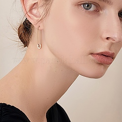 4 Paar Creolen aus 304 Edelstahl mit Sicherheitsnadel und Ring in 4 Stilen für Damen&nbsp;EJEW-SZ0001-84