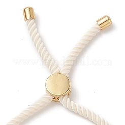 Halbfertige verdrehte Mailänder Seil-Gleitarmbänder&nbsp;FIND-G032-01G-09