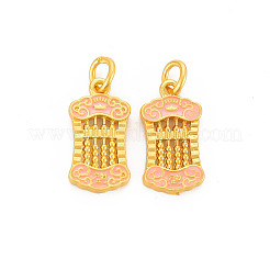 Crémaillère placage pendentifs en émail d'alliage&nbsp;ENAM-S130-04B
