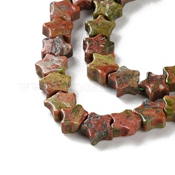 Natur Unakit Perlen Stränge&nbsp;G-G085-B53-02