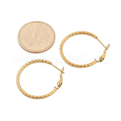 Orecchini a cerchio in acciaio inossidabile 304 per donna&nbsp;EJEW-B114-02B-G