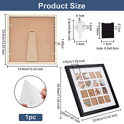 Portafoto quadrato in legno&nbsp;DJEW-WH0039-68B