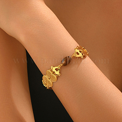 Pulseras vintage de eslabones ovalados de ágata natural (teñida y tratada térmicamente)&nbsp;SP0350