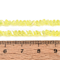 Galvanisieren transparente Glasperlen Stränge&nbsp;LS-EGLA-Q139-01A-A16