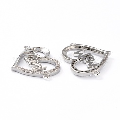 Collegamenti in ottone lucido con zirconi cubici&nbsp;ZIRC-J039-12P