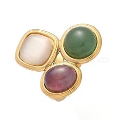 Verstellbare Manschettenringe aus Edelstahl 304&nbsp;RJEW-S629-05G