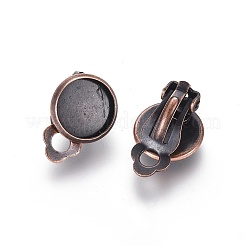 Cabochon-Ohrclip aus Messing&nbsp;LS-KK-J184-05R-NF