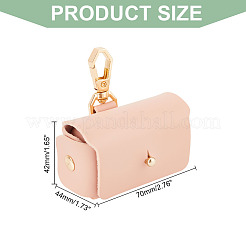 2 Stück 2 Farben PU-Leder Haustierhalsband Paar Ringboxen&nbsp;AJEW-DR0001-23