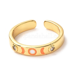 Moon & Sun Manschettenringe aus goldener Emaille für Damen&nbsp;KK-G404-05