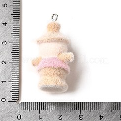 Pendentifs en résine opaque et floconneux&nbsp;RESI-G108-01A