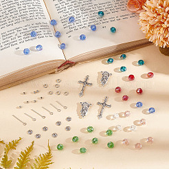 Kit fai da te per realizzare collane di perline in stile rosario e braccialetti&nbsp;DIY-AR0003-72