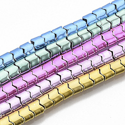 Chapelets de perles en hématite synthétique électrolytique sans magnétiques, couleur mixte, 5x5.5x3mm, Trou: 0.8mm, Environ 93~94 pcs/chapelet, 15.94 pouce (40.5 cm)