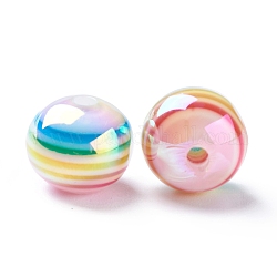 Perle di resina banda, ab colore, rondelle, colorato, 12x10mm, Foro: 2~2.5 mm