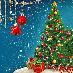 Kits de pintura de diamantes con tema navideño diy, incluyendo pedrería de resina, bolígrafo adhesivo de diamante, plato de bandeja y arcilla de cola, Modelo del árbol de navidad, 400x300mm