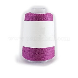 280 m de fils à crochet taille 40 100% coton, fil à broder, fil de coton mercerisé pour le tricot à la main en dentelle, vieille rose, 0.05mm