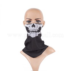 Magische Stirnbänder aus Polyester, Bandana Schal, Halsmanschette, UV-Widerstand nahtlose Kopfbedeckung, für Outdoor-Workout-Laufen, weiß, 24x48 cm