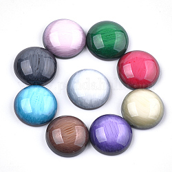 Resin Cabochons, Dome/Half Round, Mixed Color, 12x5mm