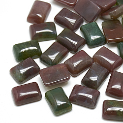 Natural Indian Agate Cabochons, Rectangle, 14x10x5.5mm