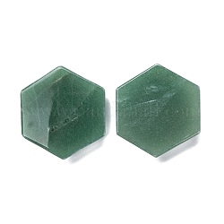 Soporte de dedo de soporte de expansión de teléfono de aventurina verde hexagonal, 4.2~4.5x5.1~5.1x1.5~1.7 cm