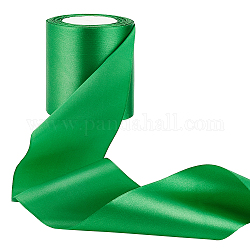 Зеленая атласная лента olycraft, 22 м, плоская атласная лента шириной 10 см, двусторонняя атласная лента, лента для свадебного букета, зеленая полиэфирная лента для упаковки подарков, свадебное украшение, поделки своими руками