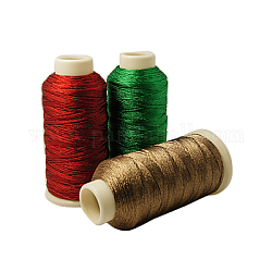メタリック糸  刺しゅう糸  6プライ  ミックスカラー  0.6mm  約546.8ヤード（500m）/ロール