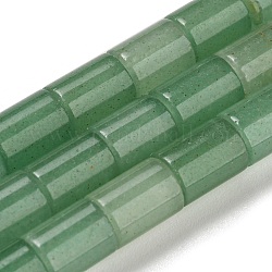 Chapelets de perles en aventurine vert naturel, colonne, 7.5~8x6mm, Trou: 1.2mm, Environ 48~50 pcs/chapelet, 15.16''~15.31'' (38.5~38.9 cm)