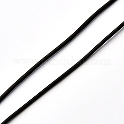 韓国製弾性水晶の線  ストレッチブレスレットストリング  ラウンドビーズコード  ブラック  0.8mm  約38.27ヤード（35m）/ロール