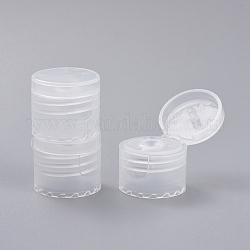 Capsules de bouteilles en plastique, flip top caps, clair, 23x20mm, diamètre intérieur: 20 mm
