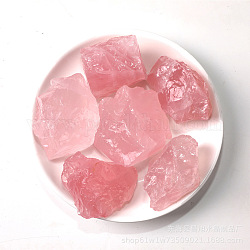 Ornamento di quarzo rosa naturale grezzo grezzo, pepite di pietra curativa per la decorazione domestica, 10~20mm