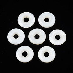 Natural Freshwater Shell Beads, Donut/Disc, 15x3mm, Hole: 4mm
