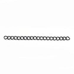 304 extensor de cadena de acero inoxidable, cadenas del encintado, electroforesis negro, 45~60, link: 4x3x0.6 mm