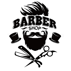 SUPERDANT Hairdressing Theme Vinyl Wall Stickers Barber Shop Wall Decal Wall Art Stickers for Home Bedroom Living Room Decorations