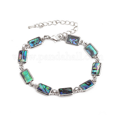 Braccialetto colorato con conchiglia di abalone - geometrico&nbsp;ST5216043-1