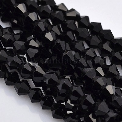 Facettierte bicone Glasperlen Stränge&nbsp;EGLA-P017-3mm-04-1