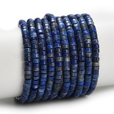 Natürlicher Lapislazuli Perlenstränge&nbsp;G-Z110-A38-2x4mm-1