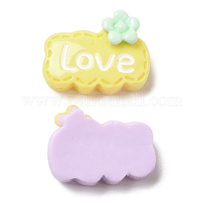 Cartoon-Cabochons aus undurchsichtigem Harz&nbsp;RESI-C039-01F-1