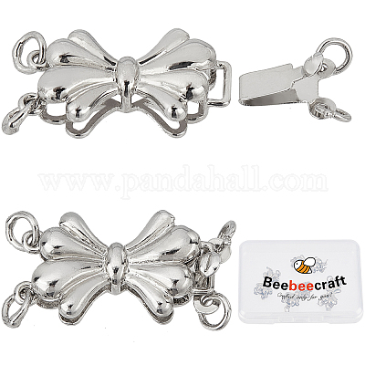 Wholesale Beebeecraft 4Pcs Brass Box Clasps 