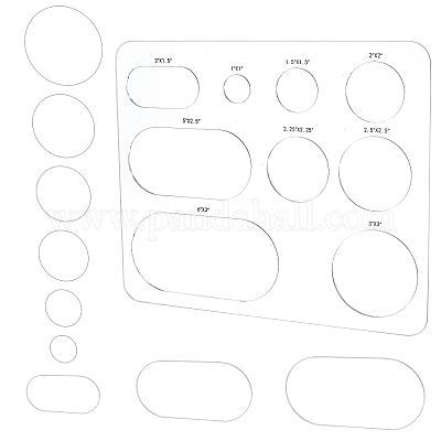 CIRCLES STENCIL, Circle Template, Assorted Sizes, Shapes Pattern