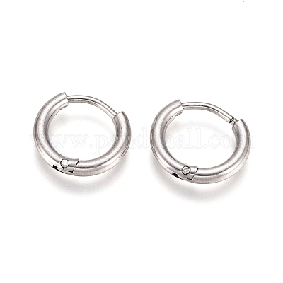 12 x 2mm Black Silver Hoop Earrings