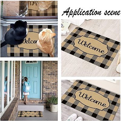 Door Mats Outdoor Indoor Welcome Mats Front Door Mats Non Slip Resist Dirt  Durable Door Rugs For Entrance Door Outside 60x40cm