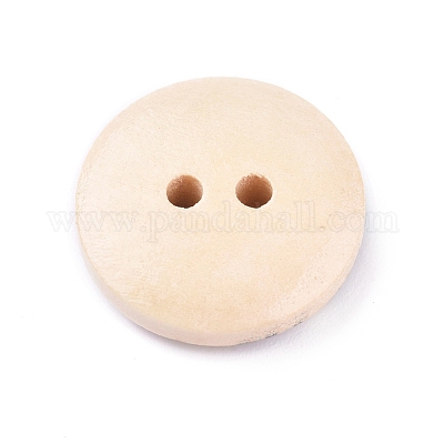 2-Hole Printed Wooden Buttons, for Sewing Crafting, Flat Round with Mixed Flower Pattern, Dyed, Mixed Color, 14.5~15x4mm, Hole