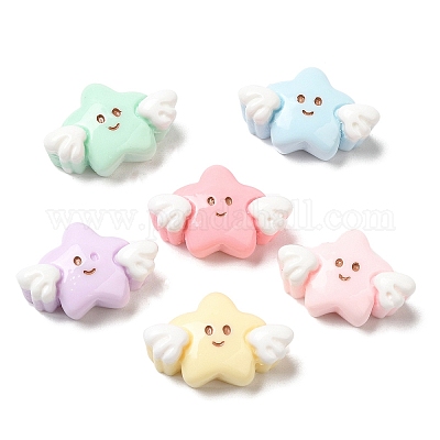 Cartoon-Cabochons aus undurchsichtigem Harz&nbsp;RESI-C039-01B-1