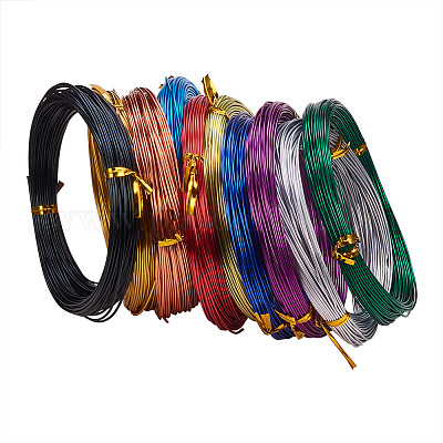 12 Rolls Multi-Colored Aluminum DIY Handmade Craft Wire Flexible Metal Wire for Bracelet Necklace Jewelry Crafts Making, Size: Small