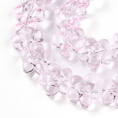 Brins de perles de verre transparentes&nbsp;GLAA-T023-36B-1