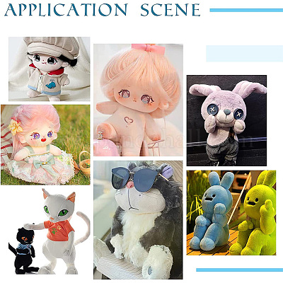 VILLCASE Lot De 6 Armatures De Poupée, Squelette Mobile En Plastique, Cadre De Marionnette Réglable Pour Ours En Peluche, Poupées, Loisirs Créatifs