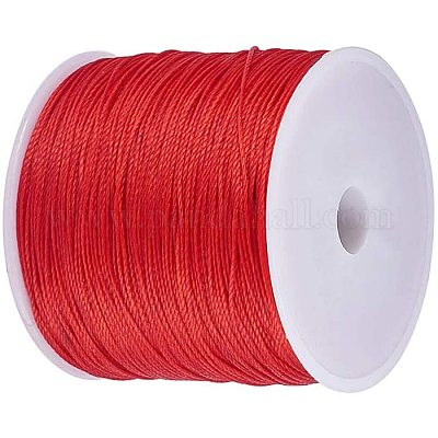 Wax Thread Round Polyester Rope Wax Coating Solid Woven Bracelet DIY Manual  Leather Sewing