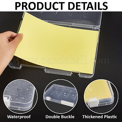 Cajas de embalaje de plástico transparente con tapa abatible&nbsp;AJEW-WH20060-90B-1
